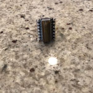 Sterling silver ring with tiger’s eye stone